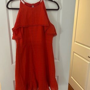 Red summer dress